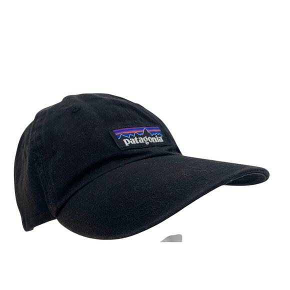 Patagonia Unisex Black Logo Patch Baseball Hat with Adjustable Fit - Picture 1 of 6